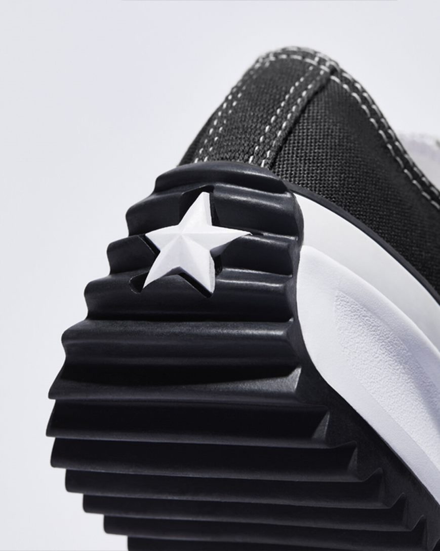 Women's Converse Run Star Hike Low Top Platform Shoes Black / White | AU 9601CD
